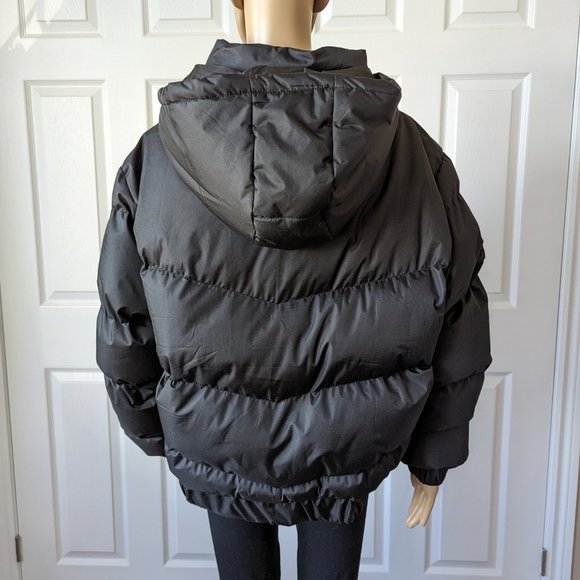 NWT Black Canada Weather Gear Bubble Bomber Jacket with Hood Women's Siz… - Picture 9 of 14
